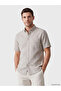 Nevavm Regular Fit Linen Blend Men's Shirt with Difference
