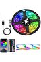 44-Key Bluetooth LED Strip Lights, RGB 5050, USB Powered, App and Remote Control