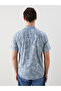 Trendlucky with Difference Regular Fit Short Sleeve Patterned Poplin Men's Shirt - 4