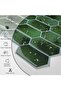Long Hexagon Peel and Stick Tiles Backsplash, 3D Self Adhesive Wall Tile Back Splash, 12 x 1 - 3