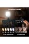 مصباح LED أساسي 5 بوصة بقوة 10 واط للبث المباشر، إضاءة ثنائية اللون مع مشبك للشاشة الكاملة، مصباح USB للإضاءة CR - 4