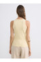 Alita City Women's Ribbed Tank Top with Contrast Collar - 4