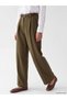 Trendlucky Women's Pleated Trousers with Belt and Contrast Waistband - 2