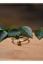 Emerald Stone Handmade Ring - Gold Color - - 2