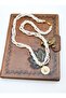 Half Gold Necklace - White -
