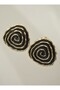 Life cycle earrings - black - - 2
