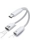 محول USB C OTG، كابل تقسيم USB C 2 في 1 مع شحن سريع 100 واط ونقل البيانات، US B A