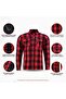 قميص DS Daniel Smart الرجالي من نوع Biker Flannels (عبوة من قطعة واحدة) - 4