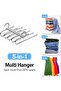 5 in 1 Foldable Hangers, 5 In 1 Stainless Steel MultiLayer Multifunction Magic Pants Rack, 5in1 - 4