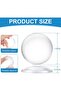 6Pcs Self Adhesive Home Door & Wall Handle Stopper, 5cm Clear Rubber Door bumper, Round Wall Shield - 2