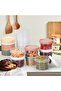 8 Piece Set 16oz Plastic Storage Containers with Lids, Kitchen Leak Proof Food Grade Sealed Circular - 3