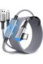 كابل توصيل متوافق مع ميتا كويست 3، يطيل وقت اللعب، كابل شحن USB A إلى USB C بطول 16 قدمًا