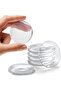 6Pcs Self Adhesive Home Door & Wall Handle Stopper, 5cm Clear Rubber Door bumper, Round Wall Shield