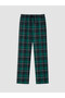 Ozmarka New Season Green Regular Fit Plaid Men's Pajama Bottoms - 5
