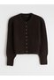 Alita City Lcw Vision Brown Knitwear Plain Women's Cardigan with a Difference - 5