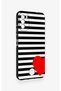 Reeder S19 Max Pro S Compatible Striped Red Heart Patterned Silicone Case - 2