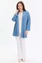 Blazer Jacket with Stone Detail and Blouse 2-Piece Women's Set - 2