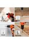 12 V Cordless Drill with 37-Piece Tool Set, Two-Speed Adjustment - 6