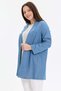 Blazer Jacket with Stone Detail and Blouse 2-Piece Women's Set - 5