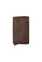 Slimwallet Vintage Card Holder Wallet, Dark Brown