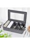 Flatware Utensil Storage Case, with Adjustable Dividers, Large Capacity Silverware Organizer Box, wi - 2