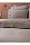 Miel Embroidered Cotton Satin Double Duvet Cover Set - 3