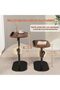 End Table C-Shaped, Adjustable Pedestal Side Table Night Stand, with 360°Rotating Top, Height - 5