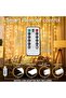 200 مصباح LED على شكل ستارة USB - 6.5×6.5 قدم، إضاءة دافئة بيضاء مع جهاز تحكم عن بعد ومؤقت، مقاومة للماء - 6