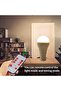 Solar Rechargeable LED Light Bulbs, 2 PCS Bulbs Rechargeable LED Light Bulbs, Solar Panel Cha - 3