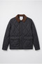 Men's Lightweight Puffer Jacket with Velvet Detailing and Slim Fit Quilted Design