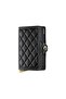 Premium Twinwallet+ Emboss Diamond Card Holder Wallet, Black