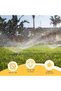 2 Pack Brass Adjustable Atomizing Sprinklers with Alloy Spike Base, 360° Coverage Garden Water Sprin - 3