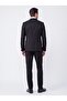 Black Mono Collar 6 Drop Casual Suit - 3