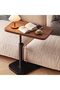End Table C-Shaped, Adjustable Pedestal Side Table Night Stand, with 360°Rotating Top, Height