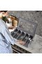 Flatware Utensil Storage Case, with Adjustable Dividers, Large Capacity Silverware Organizer Box, wi - 5