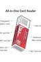 Micro SD Card Reader, 4-in-1 SD Card Reader to USB Adapter, Memory Card Reader for MS Duo/Pro, M2 Ca - 4