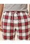 Men Red Check Pyjama Pants - 3