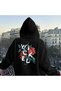 Snow Masked Ninja Unisex Sweatshirt Cardigan 2Strands Thick Fleece
