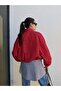 Double-Breasted Collar Short Bomber Jacket - 5