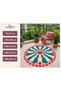 Aura Kiss Dream Patterned Woven Base Decorative Carpet Aura4095 - 4