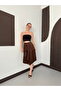 Women's Suede Draped Skirt - 4