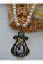 Real Pearl Cord Necklace - Gray - - 4