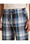 Men Blue Check Pyjama Pants - 3