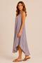 Asymmetrical Cut Striped Sleeveless Dress - 3