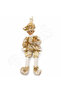 Christmas Decoration Gold Outfitted Elf Sitting on a Branch - 2
