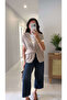 Lidya Stone Belted Knitted Vest - 2