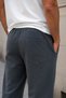 3-Threaded, Raised Cotton, Oversized, Comfortable, Pocketed, Smoked Sweatpants - 2