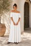 Women's Open Shoulder Maxi Dress - 2