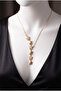 Stainless Steel with and Without Stone Shooting Star "Y" Model Necklace Gold / Silver Color Eck73 - 5