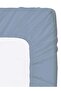 Noon East Twin/Double Size Fitted Sheet | Soft 400TC Sateen Cotton Material | Sky Blue Color | 1 Fitted Sheet 120 X 200 Cm With 40 Cm Deep Pocket| Suitable For Double Size Mattress - 6